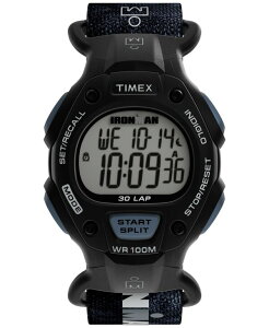 ^CbNX Y ANZT[ rv U[ Timex Men's Quartz Digital Black Leather Watch 38mm Black ubN