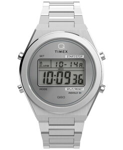 ^CbNX Y ANZT[ rv TVc Timex Men's Quartz Digital Silver-Tone Stainless Steel Watch 39mm Silver Vo[