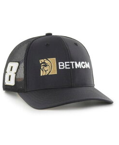47 �u�����h �����Y �A�N�Z�T���[ �X�q '47 Brand Men's Black Kyle Busch Sure Shot Trucker Adjustable Hat Black �u���b�N