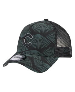�j���[�G�� �����Y �A�N�Z�T���[ �X�q New Era Men's Black Chicago Cubs 9FORTY A-Frame Trucker Adjustable Hat Black �u���b�N