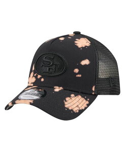 �j���[�G�� �����Y �A�N�Z�T���[ �X�q New Era Men's Black San Francisco 49ers Bleached 9FORTY A-Frame Adjustable Hat Black �u���b�N