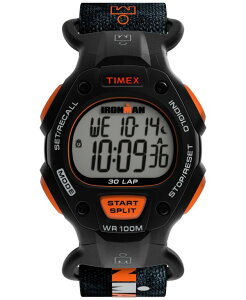 ^CbNX Y ANZT[ rv U[ Timex Men's Quartz Digital Black Leather Watch 38mm Black ubN