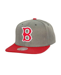 �~�b�`�F��&�l�X �����Y �A�N�Z�T���[ �X�q Mitchell & Ness Men's Gray Boston Red Sox Cooperstown Collection Basic Flip Snapback Hat Gray �O���[