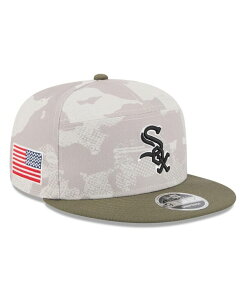�j���[�G�� �����Y �A�N�Z�T���[ �X�q New Era Men's Light Beige/Olive Chicago White Sox 2025 Armed Forces Day Split Panel 9FIFTY Snapback Hat Light Beige Olive �I���[�u
