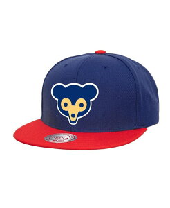 �~�b�`�F��&�l�X �����Y �A�N�Z�T���[ �X�q Mitchell & Ness Men's Navy Chicago Cubs Cooperstown Collection Basic Flip Snapback Hat Navy �l�C�r�[