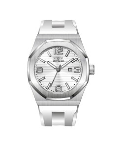 CrN^ Y ANZT[ rv Invicta Men's 45774 Huracan Quartz 3 Hand Silver Dial Watch White zCg