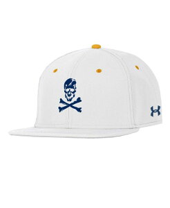 A_[A[}[ Y ANZT[ Xq Under Armour Men's White Navy Midshipmen Jolly Rogers Alternate Baseball Fitted Hat White zCg