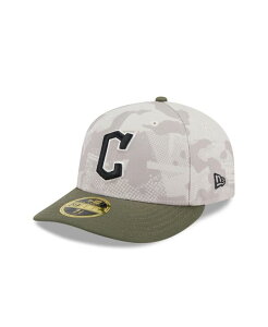 �j���[�G�� �����Y �A�N�Z�T���[ �X�q New Era Men's Light Beige/Olive Cleveland Guardians 2025 Armed Forces Day Low Profile 59FIFTY Fitted Hat Light Beige Olive �I���[�u