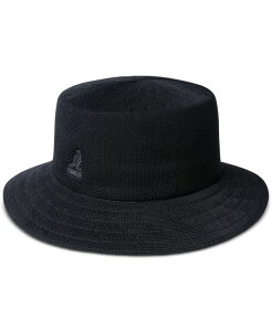 �J���S�[�� �����Y �A�N�Z�T���[ �X�q Kangol Men's Tropic Rap Hat Bucket Hat Black �u���b�N