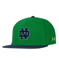 A_[A[}[ Y ANZT[ Xq Under Armour Men's Green Notre Dame Fighting Irish Baseball Fitted Hat Green O[