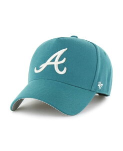 47 uh Y ANZT[ Xq '47 Brand Men's Teal Atlanta Braves Ballpark Offside Adjustable Hat Teal eB[
