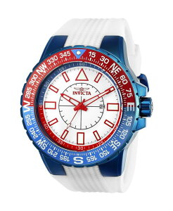 �C���r�N�^ �����Y �A�N�Z�T���[ �r���v Invicta Men's 23997 Aviator Quartz 3 Hand White Dial Watch Blue �u���[