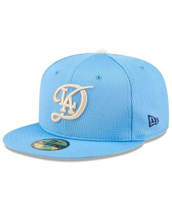 �j���[�G�� �����Y �A�N�Z�T���[ �X�q New Era Men's Light Blue Los Angeles Dodgers City Connect Batting Practice 59FIFTY Fitted Hat Light Blue �u���[