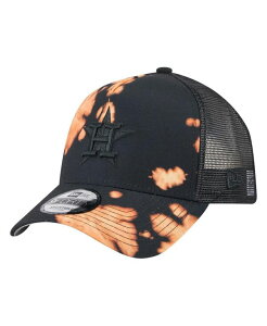 �j���[�G�� �����Y �A�N�Z�T���[ �X�q New Era Men's Black Houston Astros Bleached A-Frame 9FORTY Adjustable Hat Black �u���b�N