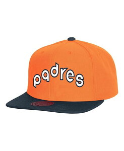 �~�b�`�F��&�l�X �����Y �A�N�Z�T���[ �X�q Mitchell & Ness Men's Orange San Diego Padres Cooperstown Collection Basic Flip Snapback Hat Orange �I�����W