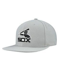 �~�b�`�F��&�l�X �����Y �A�N�Z�T���[ �X�q Mitchell & Ness Men's Gray Chicago White Sox Cooperstown Collection Basic Flip Snapback Hat Gray �O���[