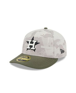 �j���[�G�� �����Y �A�N�Z�T���[ �X�q New Era Men's Light Beige/Olive Houston Astros 2025 Armed Forces Day Low Profile 59FIFTY Fitted Hat Light Beige Olive �I���[�u
