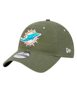 �j���[�G�� �����Y �A�N�Z�T���[ �X�q New Era Men's Olive Miami Dolphins Main 9TWENTY Adjustable Hat Olive �I���[�u