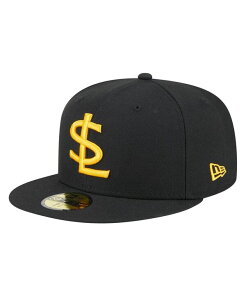 �j���[�G�� �����Y �A�N�Z�T���[ �X�q New Era Men's Black/White Salt Lake Bees Authentic Collection 59FIFTY Fitted Hat Black White �z���C�g