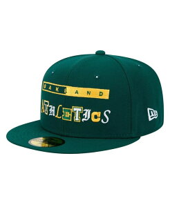 �j���[�G�� �����Y �A�N�Z�T���[ �X�q New Era Men's Green Oakland Athletics Ransom 59FIFTY Fitted Hat Green �O���[��