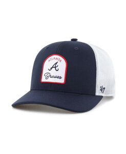47 �u�����h �����Y �A�N�Z�T���[ �X�q '47 Brand Men's Navy Atlanta Braves Gimmie Golf Trucker Adjustable Hat Navy �l�C�r�[