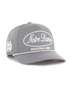 yz 47uh Y Xq ANZT[ Men's Gray Notre Dame Fighting Irish Contemporary Basics Foundational Rope Hitch Adjustable Hat Gray