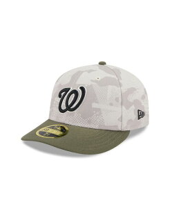 �j���[�G�� �����Y �A�N�Z�T���[ �X�q New Era Men's Light Beige/Olive Washington Nationals 2025 Armed Forces Day Low Profile 59FIFTY Fitted Hat Light Beige Olive �I���[�u