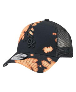 �j���[�G�� �����Y �A�N�Z�T���[ �X�q New Era Men's Black Chicago White Sox Bleached A-Frame 9FORTY Adjustable Hat Black �u���b�N