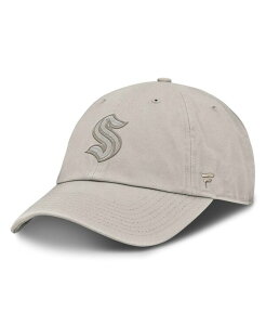 t@ieBNX Y ANZT[ Xq Gray Fanatics Men's Gray Seattle Kraken Authentic Pro Road 2 Adjustable Hat