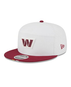 yz j[G Y Xq ANZT[ Men's White/Burgundy Washington Commanders 2025 NFL Training Camp Split Panel 9FIFTY Snapback Hat White Burgundy