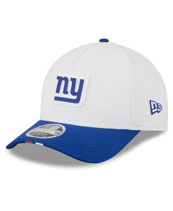 j[G Y ANZT[ Xq New Era Men's White/Royal New York Giants 2025 NFL Training Camp A-Frame 9FORTY Adjustable Hat White Royal zCg
