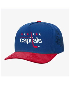 �~�b�`�F��&�l�X �����Y �A�N�Z�T���[ �X�q �L���b�v Mitchell & Ness Men's Blue/Red Washington Capitals May Flowers Pro Crown Adjustable Hat Blue Red �u���[