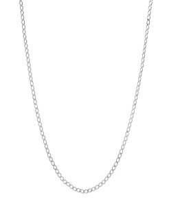 XeB[^C fB[X ANZT[ lbNXE`[J[Ey_ggbv [X STEELTIME Unisex Sterling Silver Cuban Flat Necklace Silver Vo[