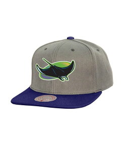 �~�b�`�F��&�l�X �����Y �A�N�Z�T���[ �X�q Mitchell & Ness Men's Gray Tampa Bay Rays Cooperstown Collection Basic Flip Snapback Hat Gray �O���[