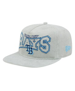 �j���[�G�� �����Y �A�N�Z�T���[ �X�q �R�[�f�����C New Era Men's Gray Tampa Bay Rays Corduroy Golfer Snapback Hat Gray �O���[