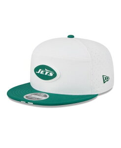 �j���[�G�� �����Y �A�N�Z�T���[ �X�q New Era Men's White/Green New York Jets 2025 NFL Training Camp Split Panel 9FIFTY Snapback Hat White Green �z���C�g