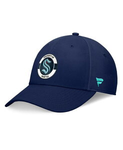 t@ieBNX Y ANZT[ Xq Navy Fanatics Men's Deep Sea Blue Seattle Kraken Authentic Pro Training Camp Flex Hat