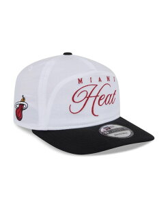 yz j[G Y Xq ANZT[ Men's White/Black Miami Heat 2025 NBA Draft On-Stage Nylon 19TWENTY Adjustable Hat White Black