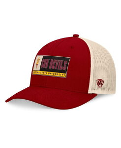 �g�b�v�I�u�U���[���h �����Y �A�N�Z�T���[ �X�q Top of the World Men's Maroon/Natural Arizona State Sun Devils Bennett TruckerAdjustable Hat Maroon Natural �}���[��