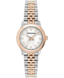 tFK fB[X ANZT[ rv TVc Ferragamo Women's Swiss Duo Two-Tone Stainless Steel Bracelet Watch 28mm Two Tone