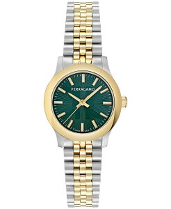tFK fB[X ANZT[ rv TVc Ferragamo Women's Swiss Duo Two-Tone Stainless Steel Bracelet Watch 28mm Two Tone
