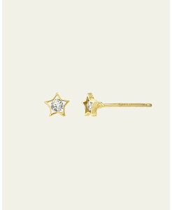 yz ]Gt fB[X sAXECO ANZT[ 14k Gold Tiny Diamond Star Stud Earrings Yellow gold