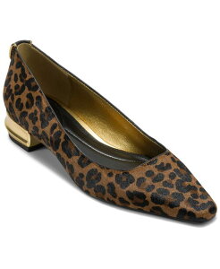 �_�i �L������ �j���[���[�N ���f�B�[�X �V���[�Y �p���v�X Donna Karan New York Women's Savita Pointed Toe Flats Leopard �A�j�}��