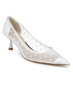 �W���E�F���_�O���C�~�V���J ���f�B�[�X �V���[�Y �p���v�X Jewel Badgley Mischka Women's Elena Evening Pumps Ivory Satin �A�C�{���[