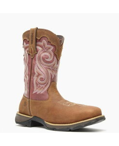 �h�D�����S ���f�B�[�X �V���[�Y �u�[�c�E���C���u�[�c Durango Lady Rebel Work by Women's Waterproof Composite Toe Western Work Boot Briar brown and rusty red ���b�h