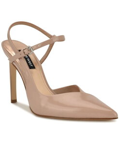 yz iCEFXg fB[X pvX V[Y Women's Franka Ankle Strap Stiletto Pumps Light Natural Patent