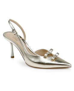 �W���E�F���_�O���C�~�V���J ���f�B�[�X �V���[�Y �p���v�X Jewel Badgley Mischka Women's Ellery Bow Evening Pumps Gold Metallic �S�[���h