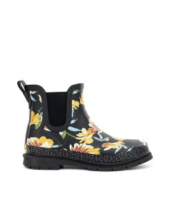 EGX^`[t fB[X V[Y u[cECu[c t[ `FV[ u[c t[ Western Chief Womens Floral Chelsea Rain Boot Black ubN