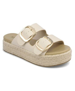 ~A fB[X V[Y T_ MIA Women's Shai Double Buckle Slip-On Slide Sandals Nude