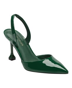yz }[NtBbV[ fB[X pvX V[Y Women's Hadya Slingback Stiletto Pumps Green Patent